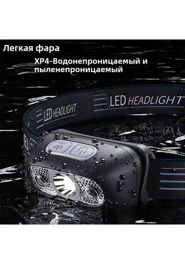 Yunboo Cob Sensörlü Baş Feneri, 120lm Parlaklık, Type-c Şarjlı, Ip44 Su Geçirmez, Yeme, Dağcılık, Kamp İçin Çok Renkli