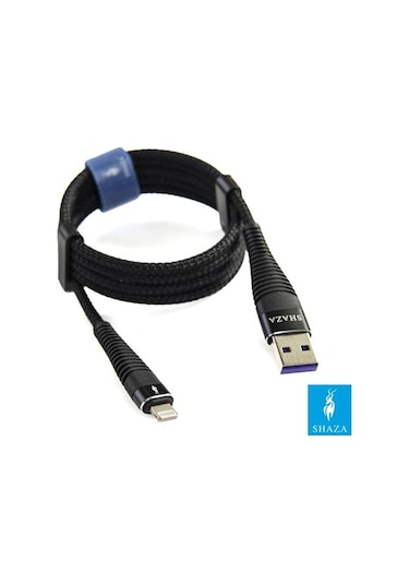 Shaza iOS Uyumlu İphone Lightning 5A 100 W Örgülü Hızlı Şarj Ve Data (532377835)
