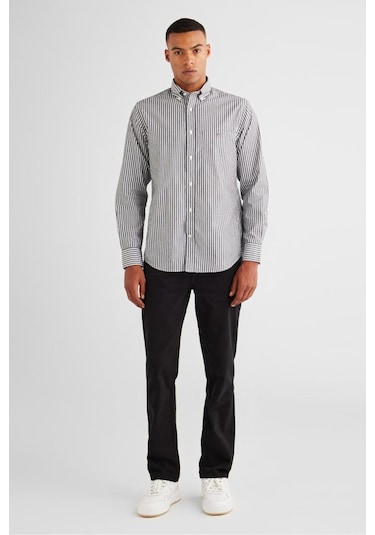 Gant Erkek Regular Fit Pantolon - Siyah-10713 Black
