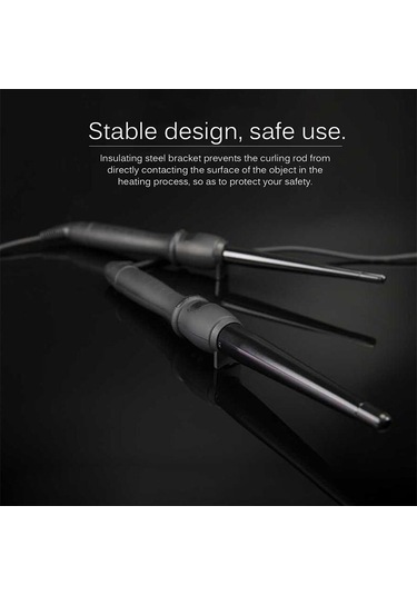 Sones Lcd Konik Bukle Makinesi Tek Tüp Seramik Sırlı Armut Çiçek Konisi, Boyut: 25mm Ab