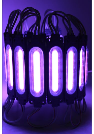 Cob Led Modül Lensli 2 Watt 12 Volt Mor 10 Adet