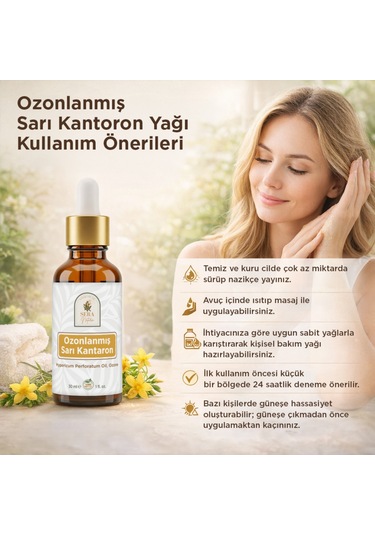 Sera Natura Ozonlanmış Sarı Kantaron Yağı 30 ML
