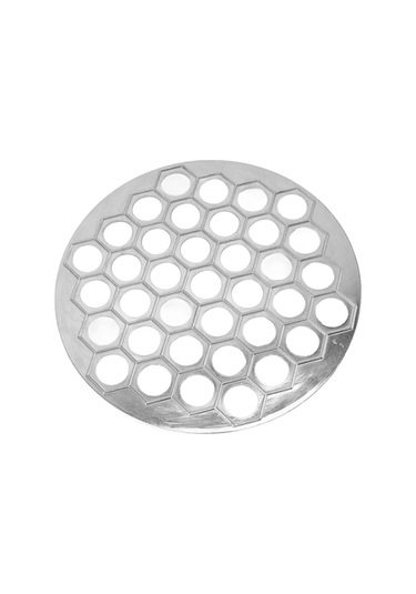 Kosona Alüminyum 37 Delikli Pelmeni Yapıcı - Kolay Kullanım, Temizleme Ve Saklama Özellikli Manti Hamur Kalıbı Gümüş