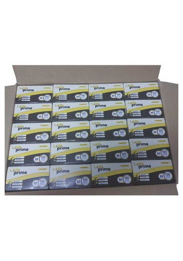 Nitril Eldiven Pudrasız Mavi --- M Beden --- 1 Koli 20 Paket