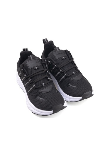 Kindep Lambırlent 2109 Phlon Hafif Taban Uniseks Spor Ayakkabı Siyah Siyah