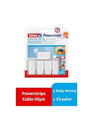 Tesa Powerstrips Kablo Klipsi