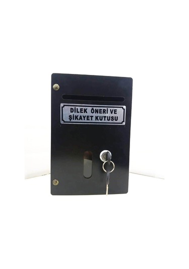 Siyah Büyük Boy Ahşap Dilek Öneri Şikayet Kutusu