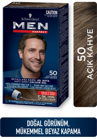 Schwarzkopf Men Açık Kahve Saç Boyası Perfect 50