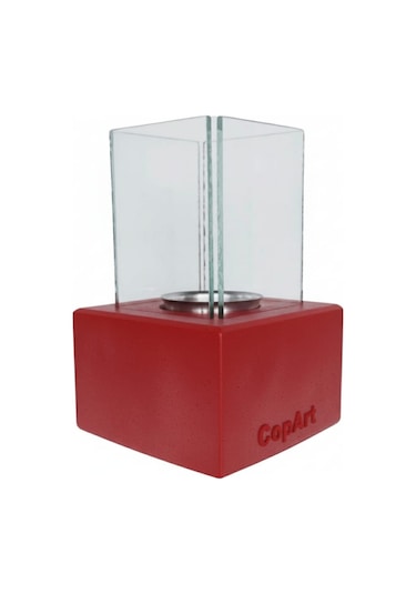 Muko Kırmızı Biyoetanol Masaüstü Şömine - 1 Lt Copart Yakıt Hediye