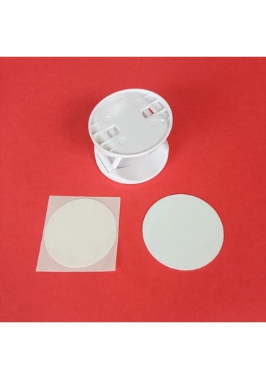 Willowhaven 30lu Dıy Özelleştirilebilir Sublimasyon Telefon Tutucu - Beyaz, 1.6" Alüminyum, Yapışkanlı