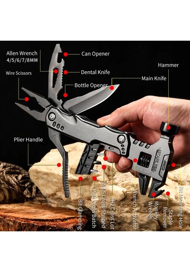 Siyah Çok Fonksiyonlu Hareketli Canlı-açık Anahtar Kombinasyonu