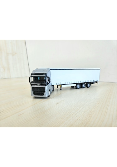 1/64 Ölçek Gri Volvo Fh4 Tır Maketi 25 Cm Boy