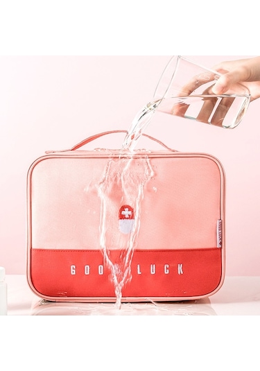 Sones Kalınlaştırılmış Büyük Kapasiteli Çok Amaçlı İlaç Kutusu Aile Taşınabilir Saklama Çantası Yeşil