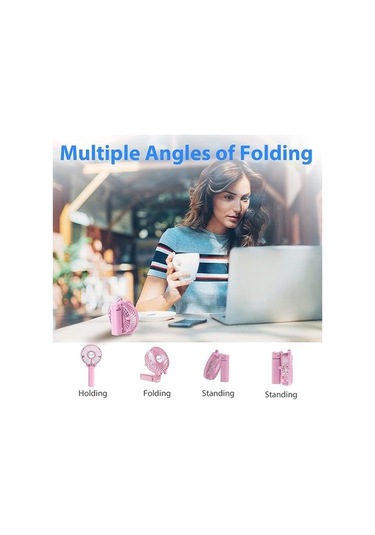 Yingfu 7 Bıçaklı Mini Elektrikli Soğutma Fanı, Yeşil Renkli, Uygun Hafif Kullanımlar İçin