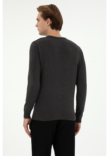 U.s. Polo Assn. Erkek Antrasit Melanj Kazak /triko 50293089-vr081 Antrasit Melanj