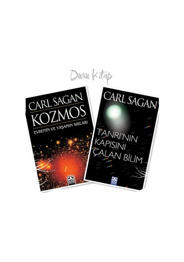 Kozmos Evrenin Ve Yaşamın Sırları - Tanrı'nın Kapısını Çalan Bilim, Carl Sagan 2 Kitap