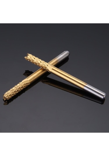 Cnc End Mill Gravür Kesici Karbür 10 Adet 0.8/3.175mm Pcb, Smt, Cnc Matkap Uç