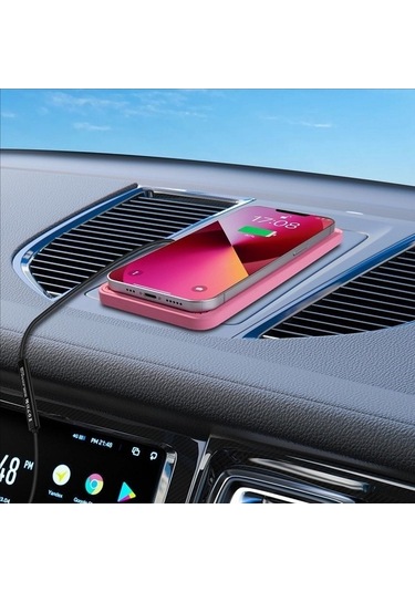 Wondernest C1pro Araç İçin Suya Dayanıklı Kablosuz Şarj Cihazı, Ek Kapaklı Kaymaz Mat Std