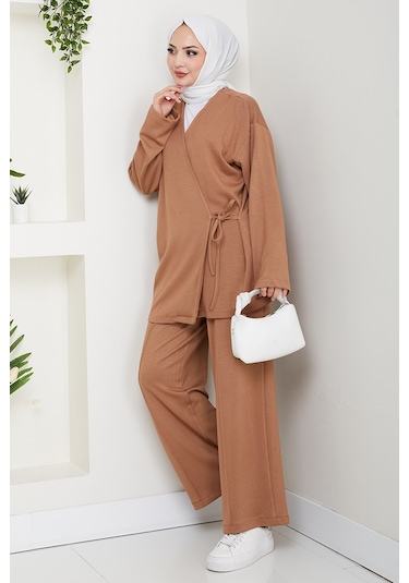 Kimonolu Oysho İkili Takım 1623 - Vizon Vizon