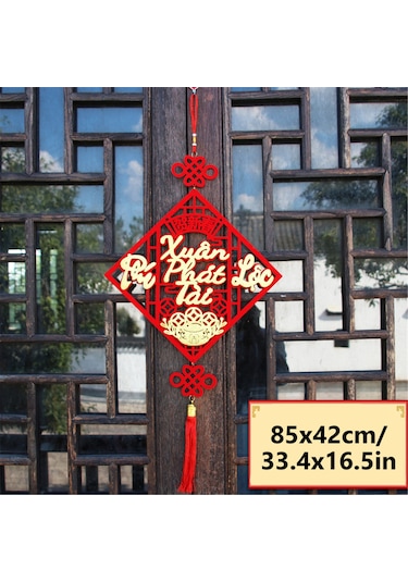 Geeroyoo 2025 Yılan Yılı Vietnam Yeni Yıl Dekorasyonu - Geleneksel Kumaş Duvar Süsü Ve Bereket Sembolü