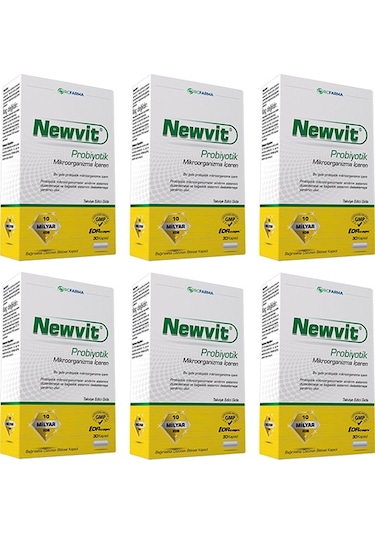 Newvit Probiyotik Kapsül 6X