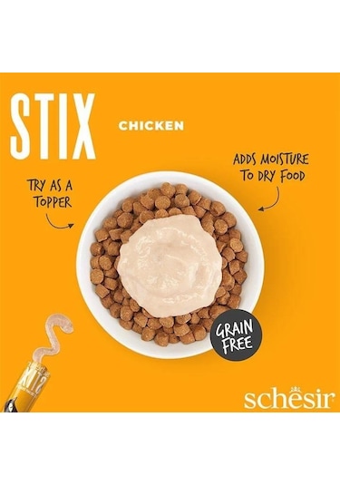 Schesir Stick Tavuklu Yetişkin Kedi Ödülü 6 x 15 G
