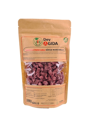 Kırmızı Pancarlı Siyez Makarnası 300g (Doy-pack Ambalaj)