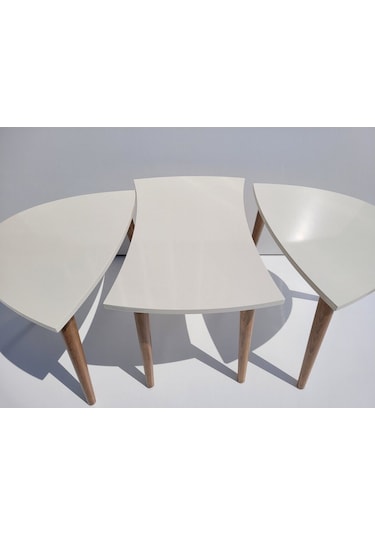 Akset Orta Sehpa Zigon Krem Yapboz