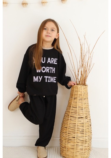 2 Li Takım Baskılı İki İp Siyah