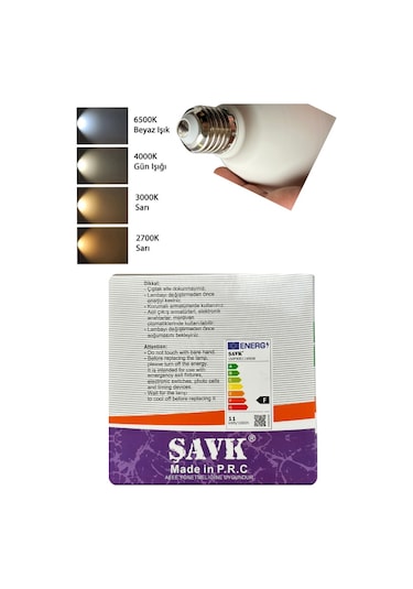 3 Adet Şavk 11w 6500k Beyaz Işık Par30 E27 Duylu Kalın Duy Led Spot Ampul