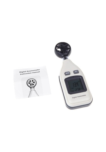 Suofeng Hava Hızı Ve Sıcaklık Ölçer, Lcd Ekranlı Dijital Anemometre, Rüzgar Hızı Ve Termometre Fonksiyonlu