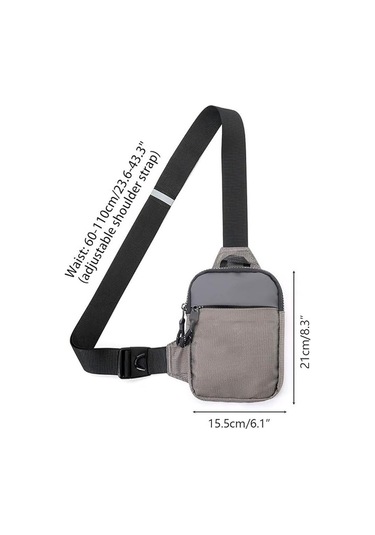 Erkekler Ve Kadınlar İçin Ayarlanabilir Omuz Askılı Su Geçirmez Göğüs Çantası, Mavi