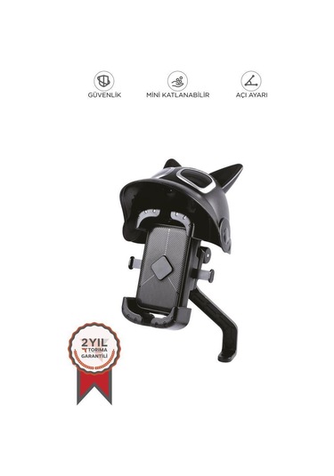 Torima Siyah JX-047 Kedili Motorsiklet ve Bisiklet Telefon Tutucu