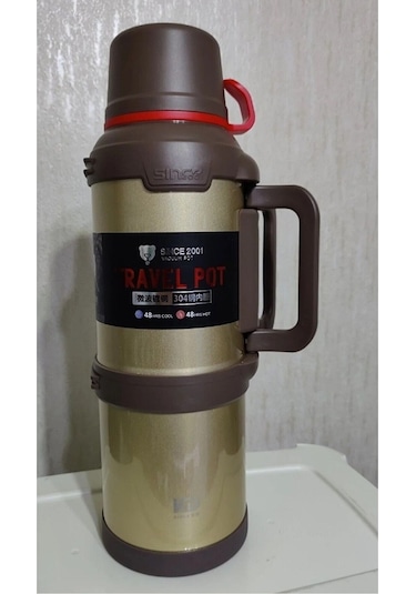4 Litre Aile Boy Paslanmaz Çelik İSSİ Termos Dağcı Termos