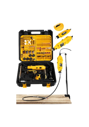 Stilmax Italy SUPER600 500 W Devir Ayarlı Çift Gravür Oyma Taşlama Set