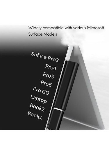 Dofolink Usb-c'den Surface Pd Hızlı Şarj Adaptörü - Pro 3/4/5/6, Book Uyumlu, Abs Malzeme, Siyah 45w+ Gerekli