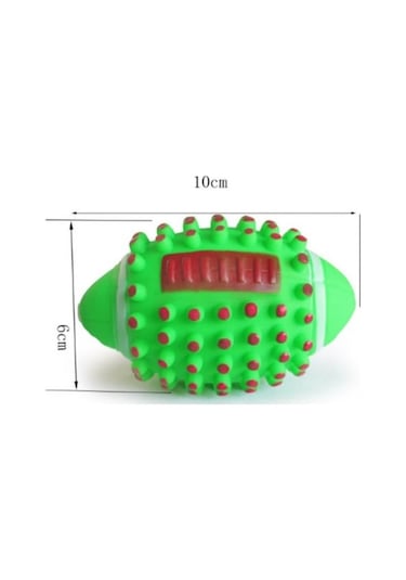 Rugby Köpek Isırma Topu - Düdüklü At Getir Oyuncak Top