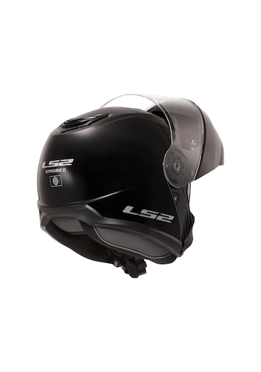 Ls2 Strobe 2 Çene Açılır Kask Parlak Siyah