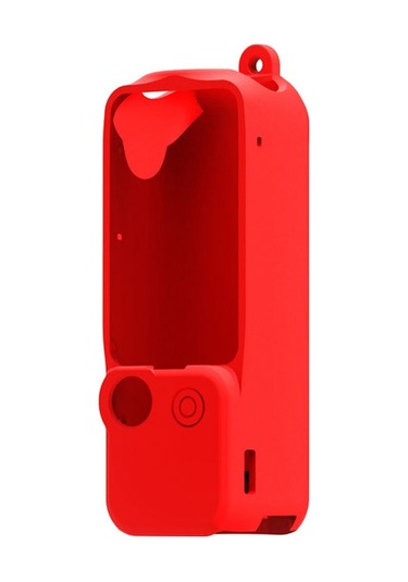 Cbtx Djı Osmo Pocket 3 Cep Kamera Silikon Kılıf Damla Koruma Kılıf Kapağı - Kırmızı