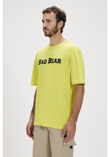 Bad Bear Title Yeşil Logo Baskılı Basic Erkek Tişört-yeşil Yeşil