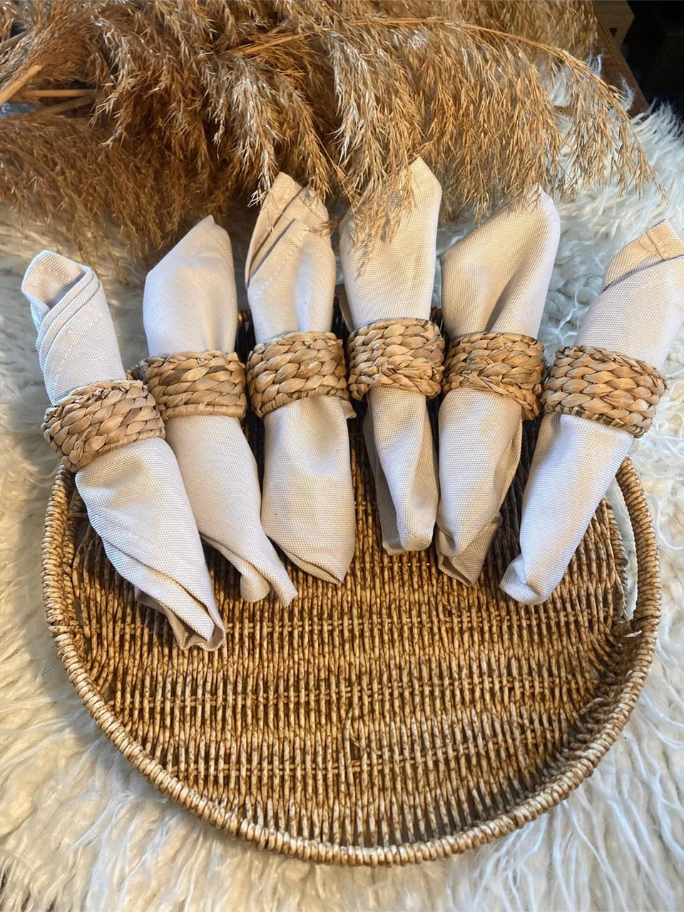 6lı Hasır Peçete Yüzüğü / Halkası Diğer