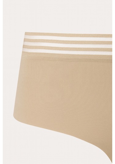 Loya Kadın Sütlü Kahve Barbara Dikişsiz Yüksek Bel Külot Sutlu Kahve