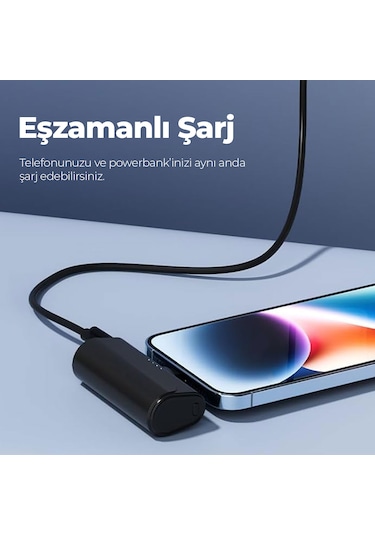 Woyax By Deji Lightning Soketli Dahili Kablo Mini Powerbank
