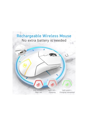 Reedark Hxsj T40 T40 Kablosuz  2.4g+bt5.1+bt5.1 Usb Alıcı Üçlü Modlu  7 Rgb Işıklı Oyun Fa