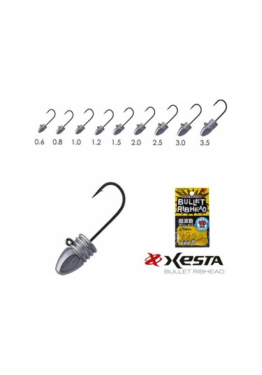 Xesta Bullet Rıbhead Jıg Head No:8 0.6 Gr 4 Lü Paket - Standart