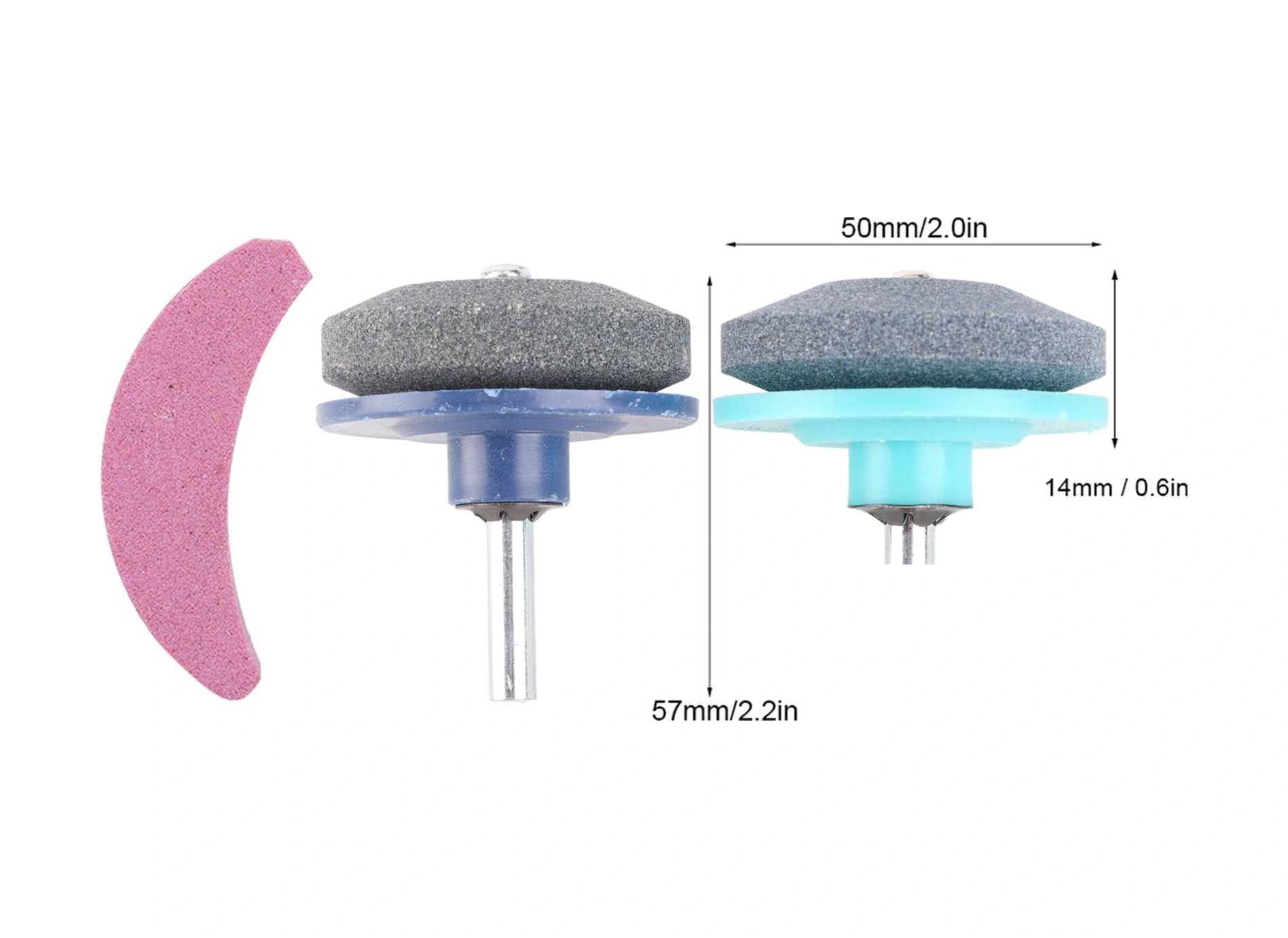 Vkemall Makas Bıçağı Taslaştırıcı 3'lü Set - Emery Malzeme İle Dayanıklı, Zaman Ve Enerji Tasarrufu Sağlar, Çim Biçme Makinaları Vb. İçin Uygun