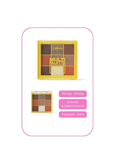 Callista Multi Palette Eyeshadow Göz Farı Paleti 103 Coffee Addiction