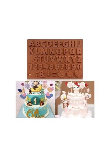 Soulader Silikon Çikolata Kalıpları 3d Jöle Şekillendirici Yapışmaz Kek Kalıbı Pasta Dekorasyon Kendin Yap Mutfak Pişirme Aksesuarları Yeniden Kullanılabilir Çok Renkli