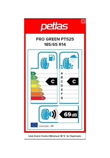 Petlas 185/65R14 TL 86T Progreen PT525 Yaz Lastiği 2024