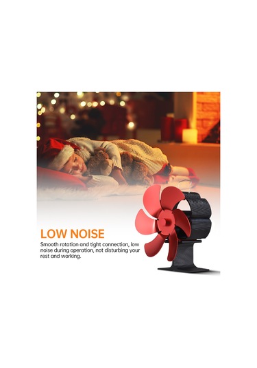 Xiyyadms "taşınabilir 6 Kanatlı Isıtıcı Fan - Şömine Ve Soba İçin Sessiz Çalışma, Aşırı Isınma Korumalı"
